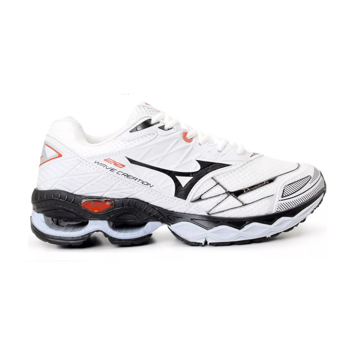 Tênis Mizuno Wave Creation 20 Branco/Preto